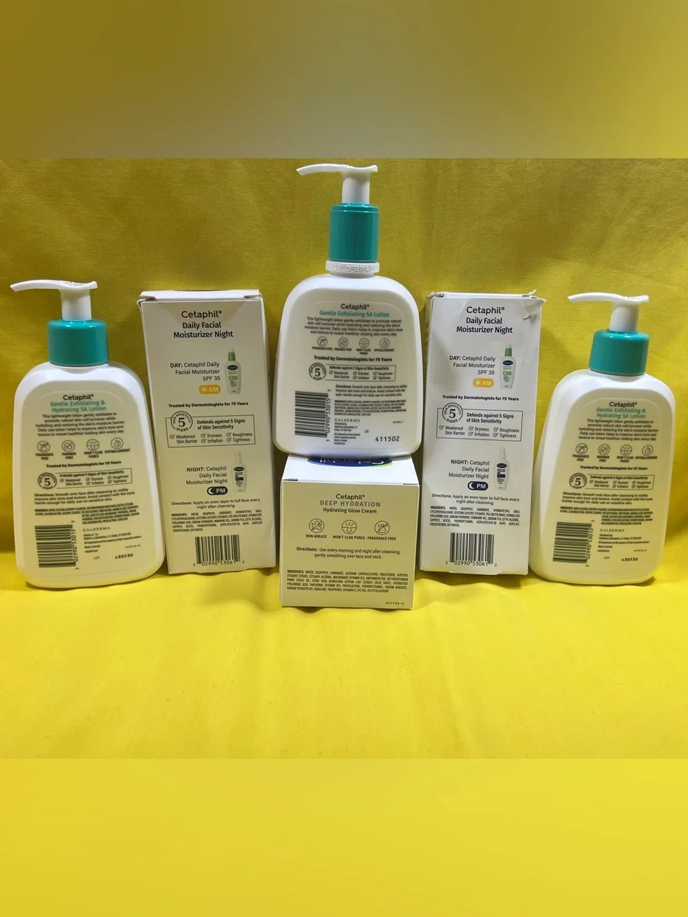 Cetaphil Gentle Exfoliating & Hydrating SA Lotion 6 piece bundle
